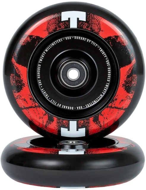Kolečko Tilt Durare Selects Skulls 120 Red